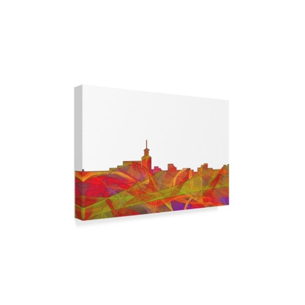 Marlene Watson 'Santa Fe New Mexico Skyline Swirl' Canvas Art,30x47